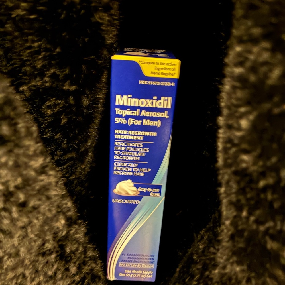 Minoxidil Topical Aerosol 5% for Men - Blue Packaging
